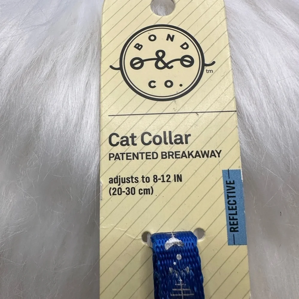 🩷5/$10 Bond & Co Reflective Blue Cat Collar